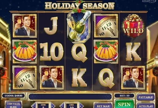 Игровые автоматы с реальным выводом денег - Holiday Season